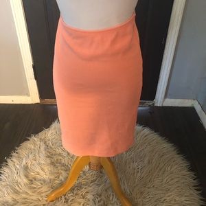 Pink pencil skirt